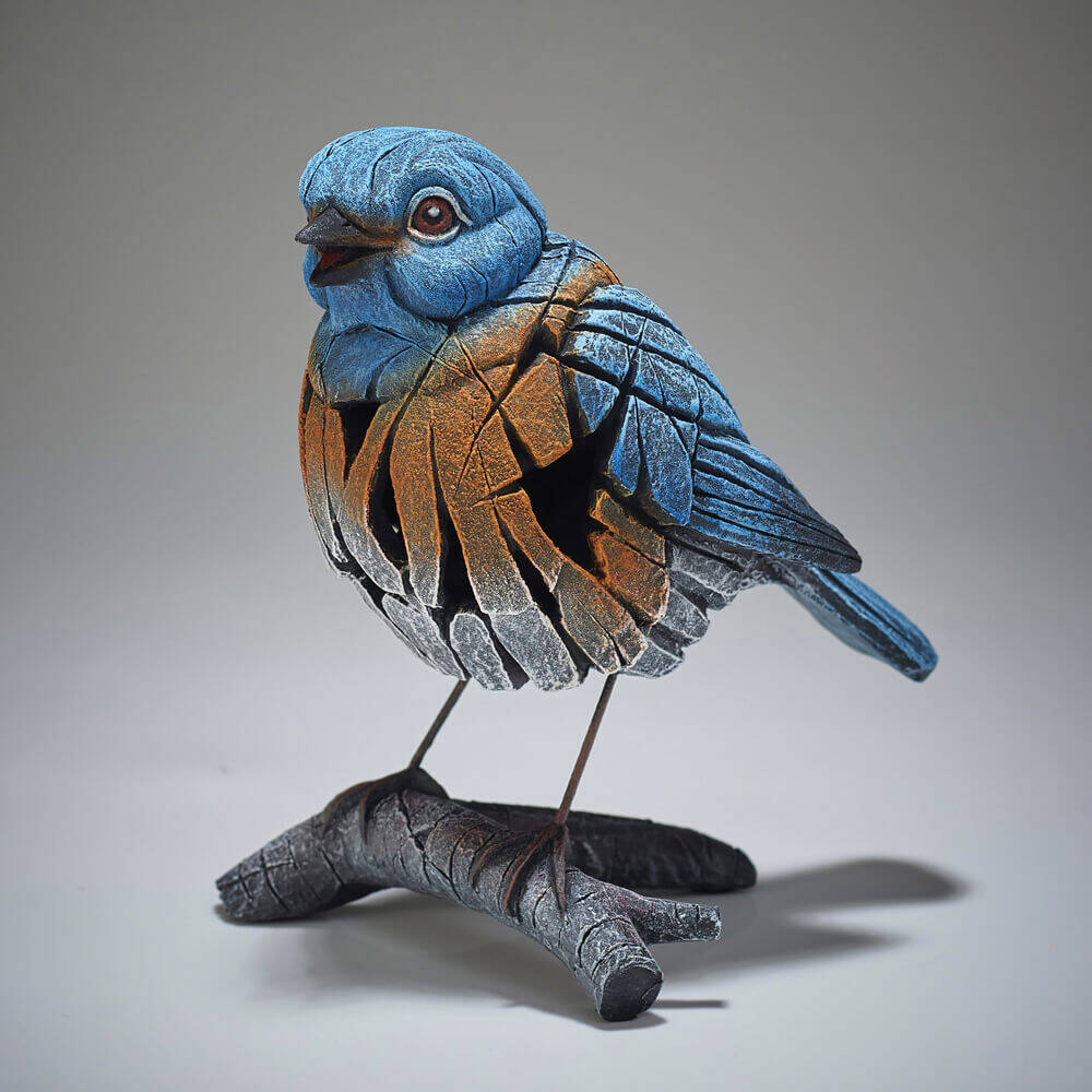 Western Bluebird - Sculpture (marble/stone)