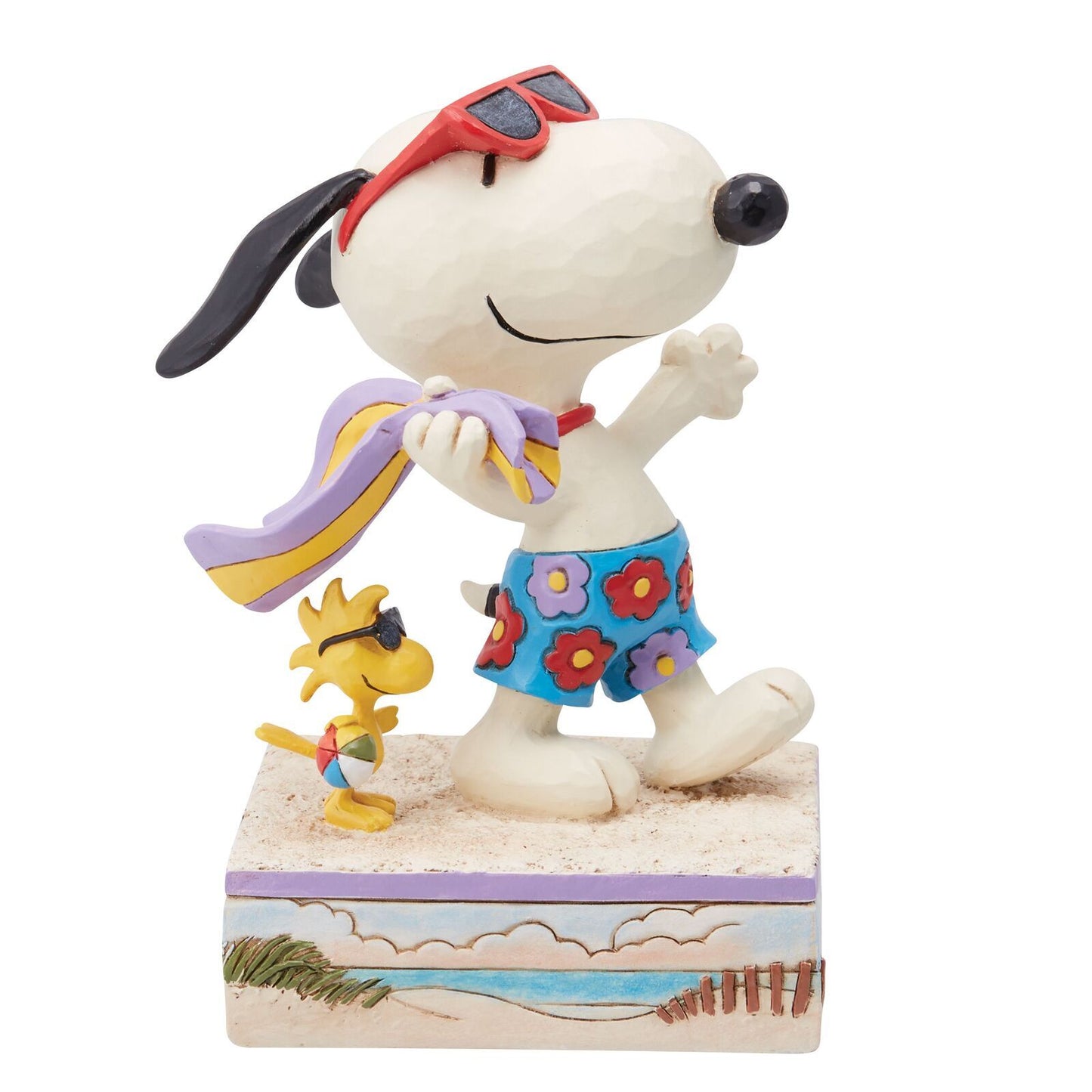 Peanuts by Jim Shore - 13.3cm/5.25" Snoopy and Woodstock Beach Day