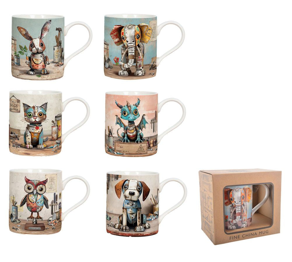 Bug Art Scraps Designs – Set of 6 Mugs