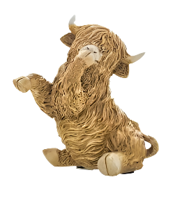 Highlands Cow - Hear See Speak No Evil Set of 3