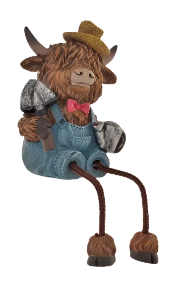 Highland Cow Sunflower Dangly Leg Collection