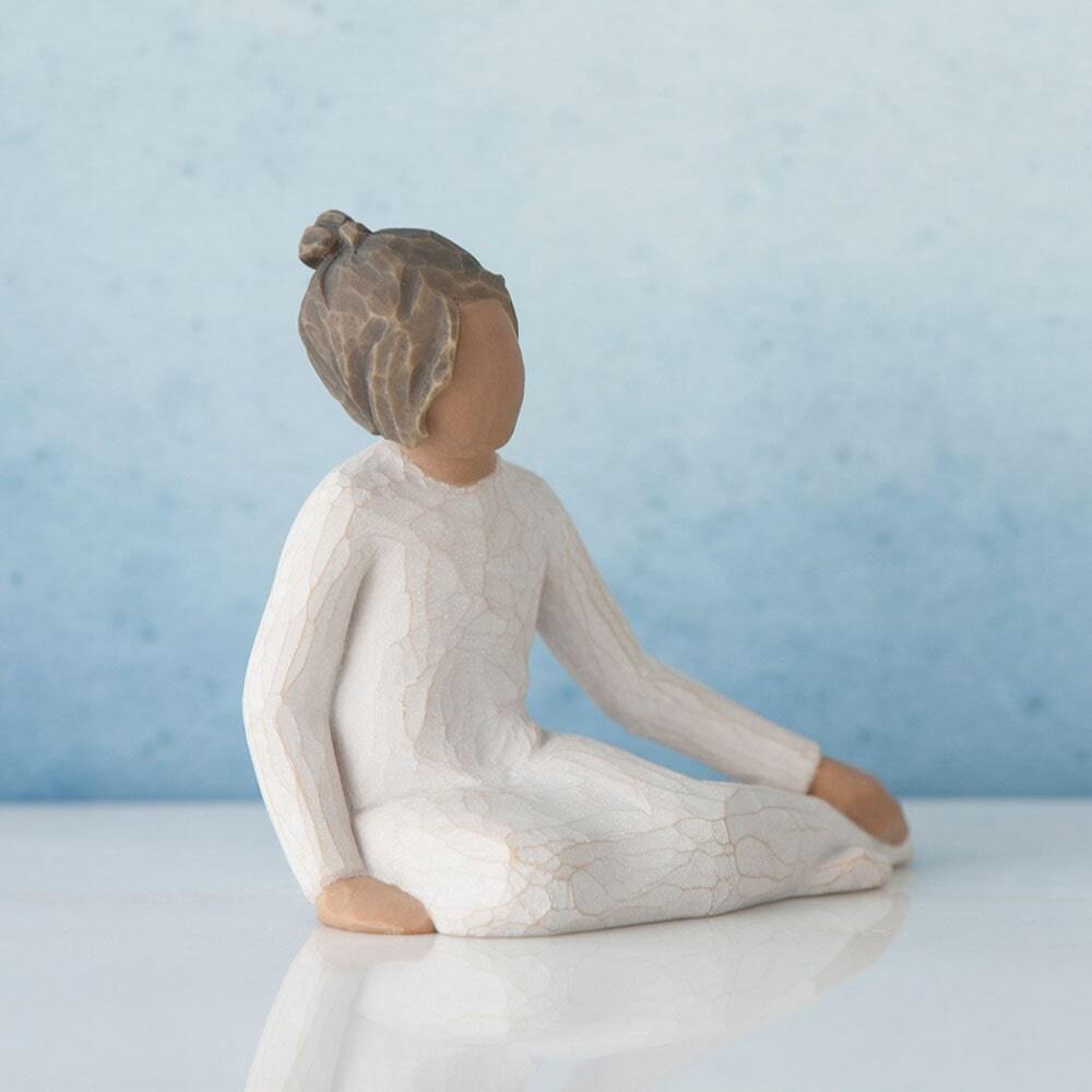 Willow Tree - Thoughtful Child (darker skin tone and hair colour)