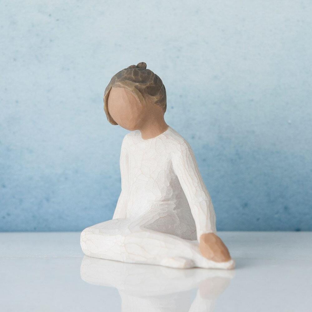 Willow Tree - Thoughtful Child (darker skin tone and hair colour)