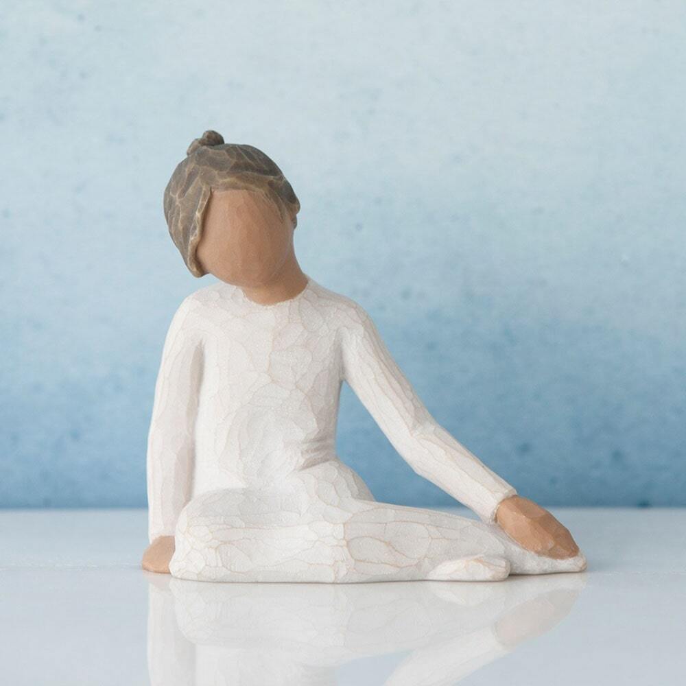Willow Tree - Thoughtful Child (darker skin tone and hair colour)
