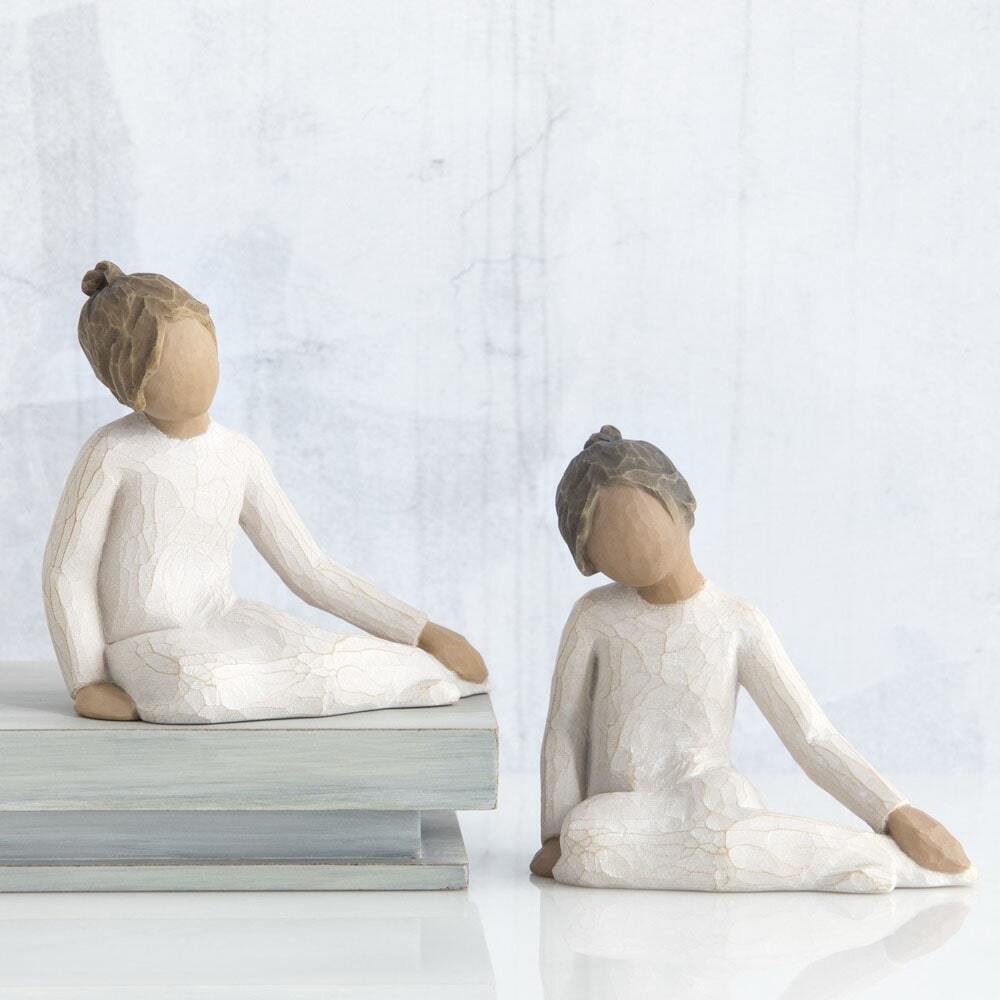Willow Tree - Thoughtful Child (darker skin tone and hair colour)