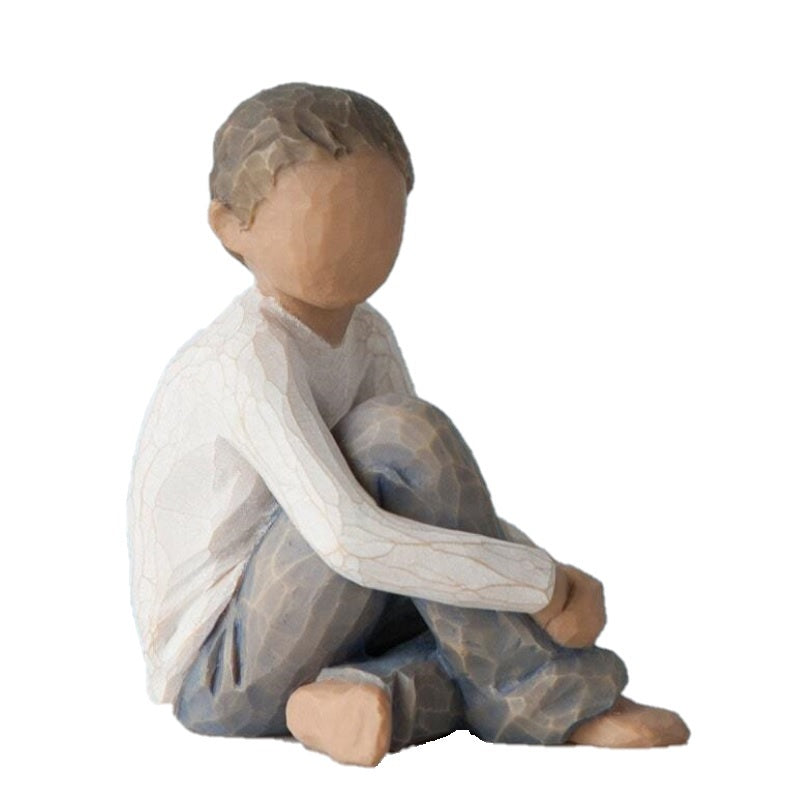 Willow Tree - Caring Child (darker skin tone and hair colour)