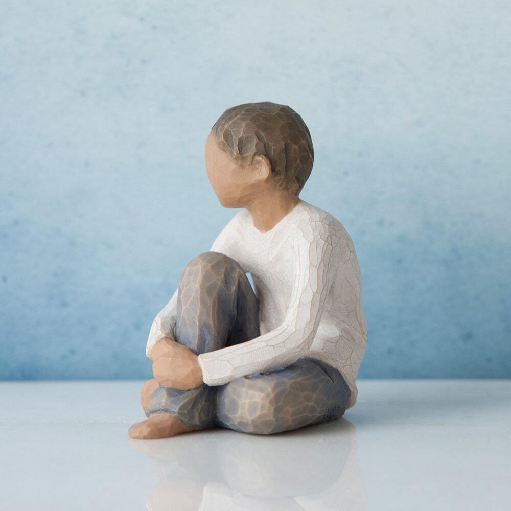 Willow Tree - Caring Child (darker skin tone and hair colour)