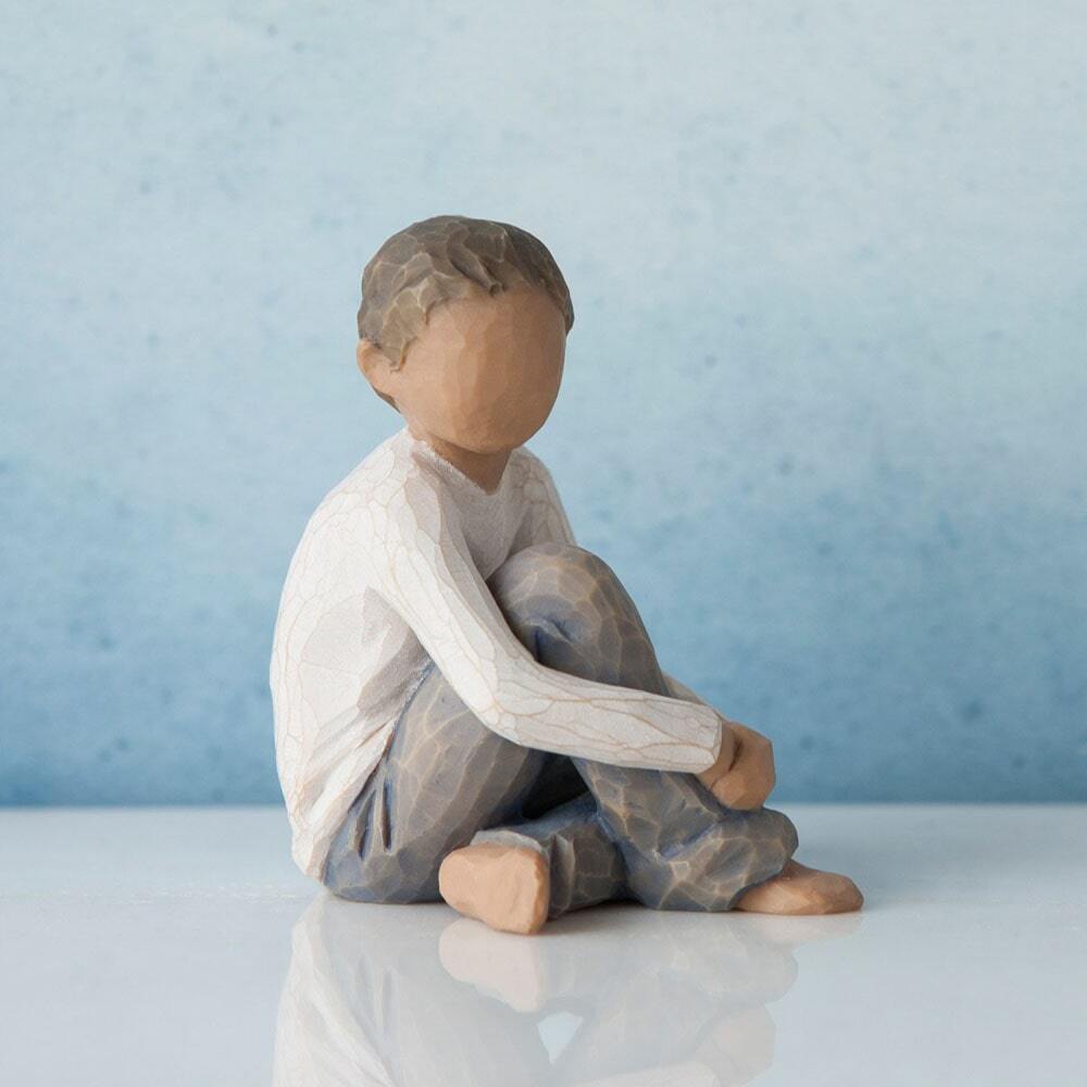 Willow Tree - Caring Child (darker skin tone and hair colour)