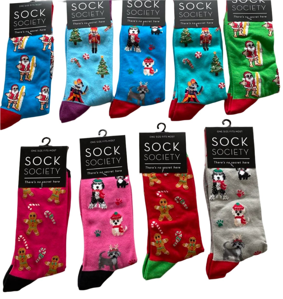 Puppy Pink - Kris Kringle Socks Cotton Rich