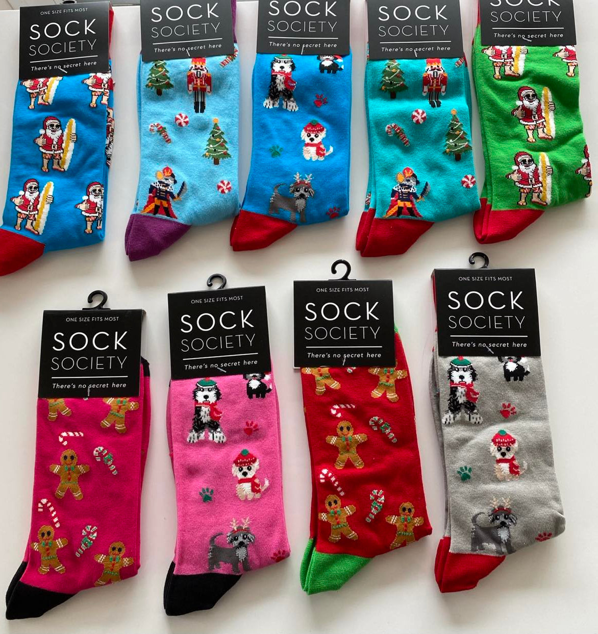 Nutcracker Aqua Green - KK Socks Cotton Rich