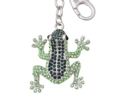 Keyring - Green Tree Frog Aussie Bling