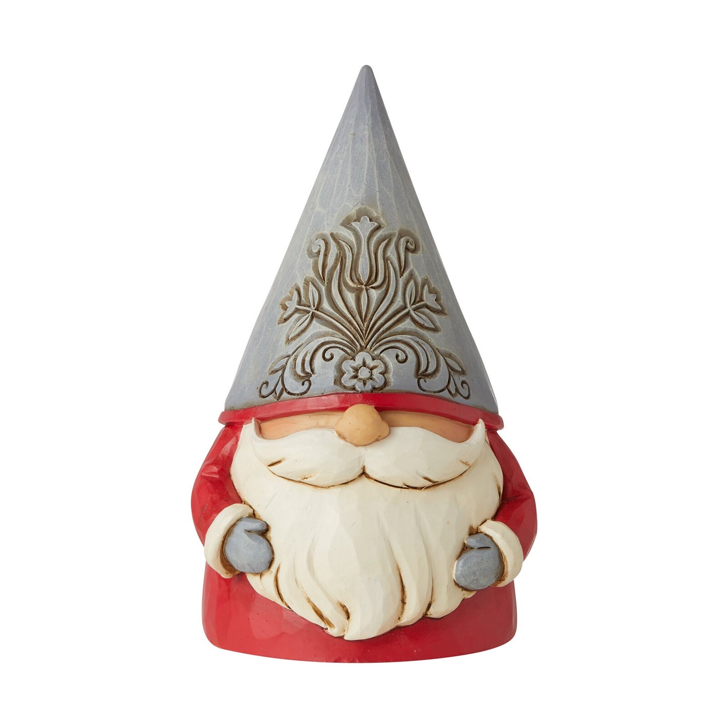 Grey Floral Hat Gnome - JS