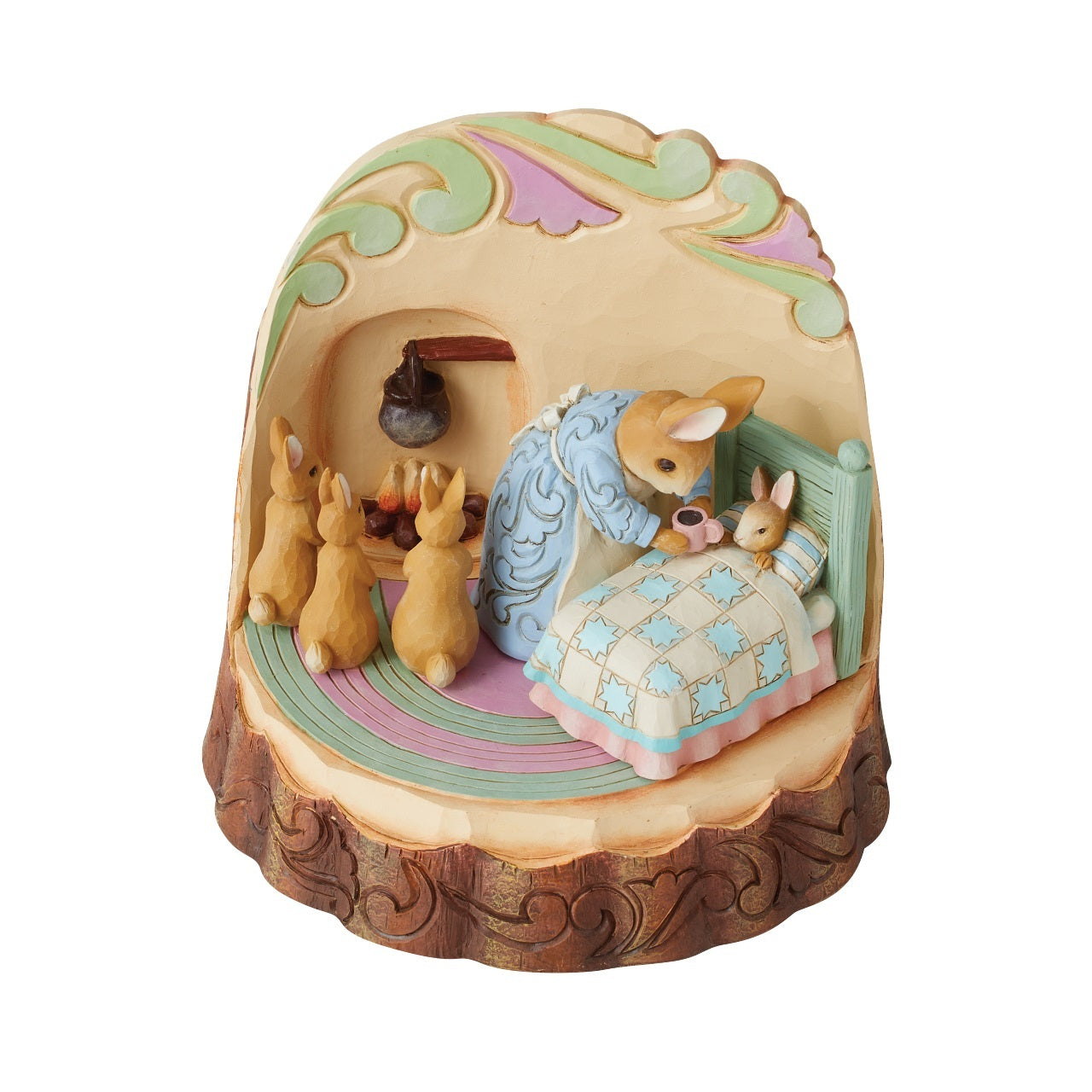 Beatrix Potter - Mrs. Rabbit and Bunnies Carved By Heart - JS