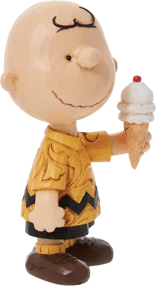 Peanuts by Jim Shore - Charlie Brown with Ice Cream Mini Figurine