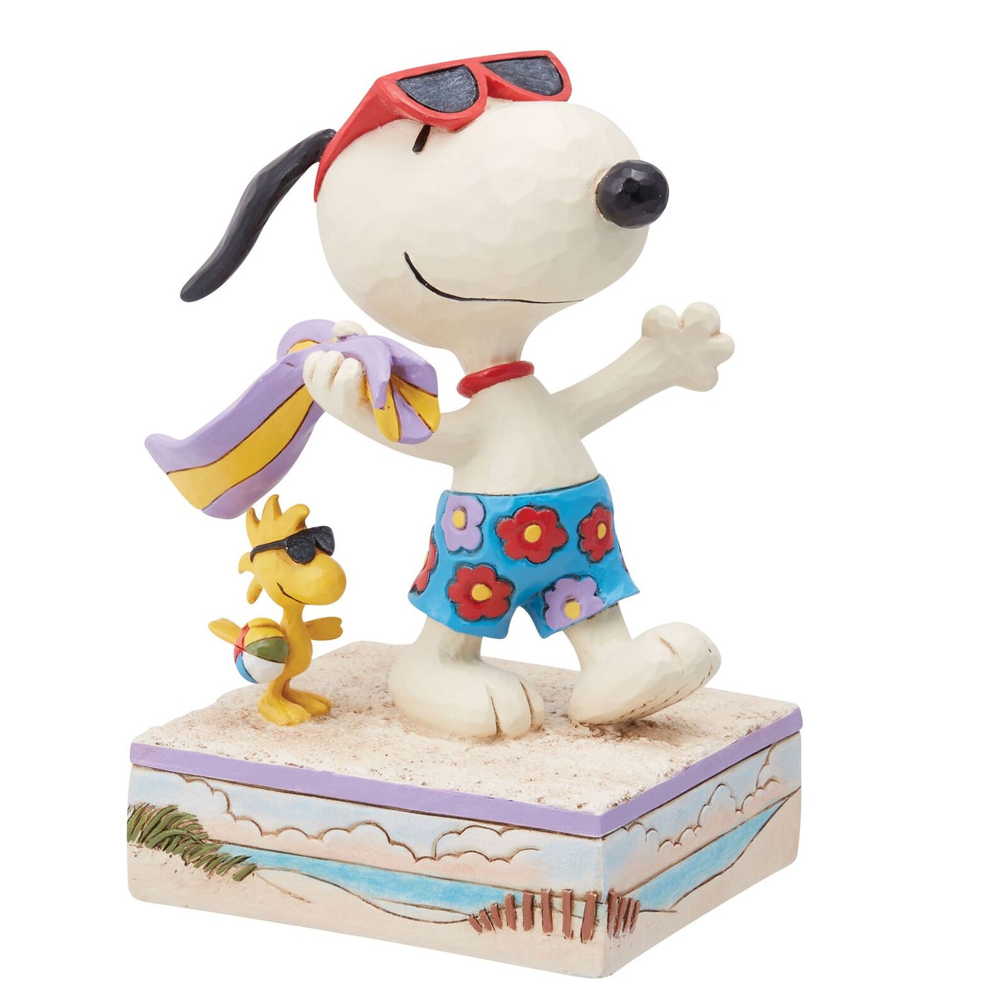 Peanuts by Jim Shore - 13.3cm/5.25" Snoopy and Woodstock Beach Day