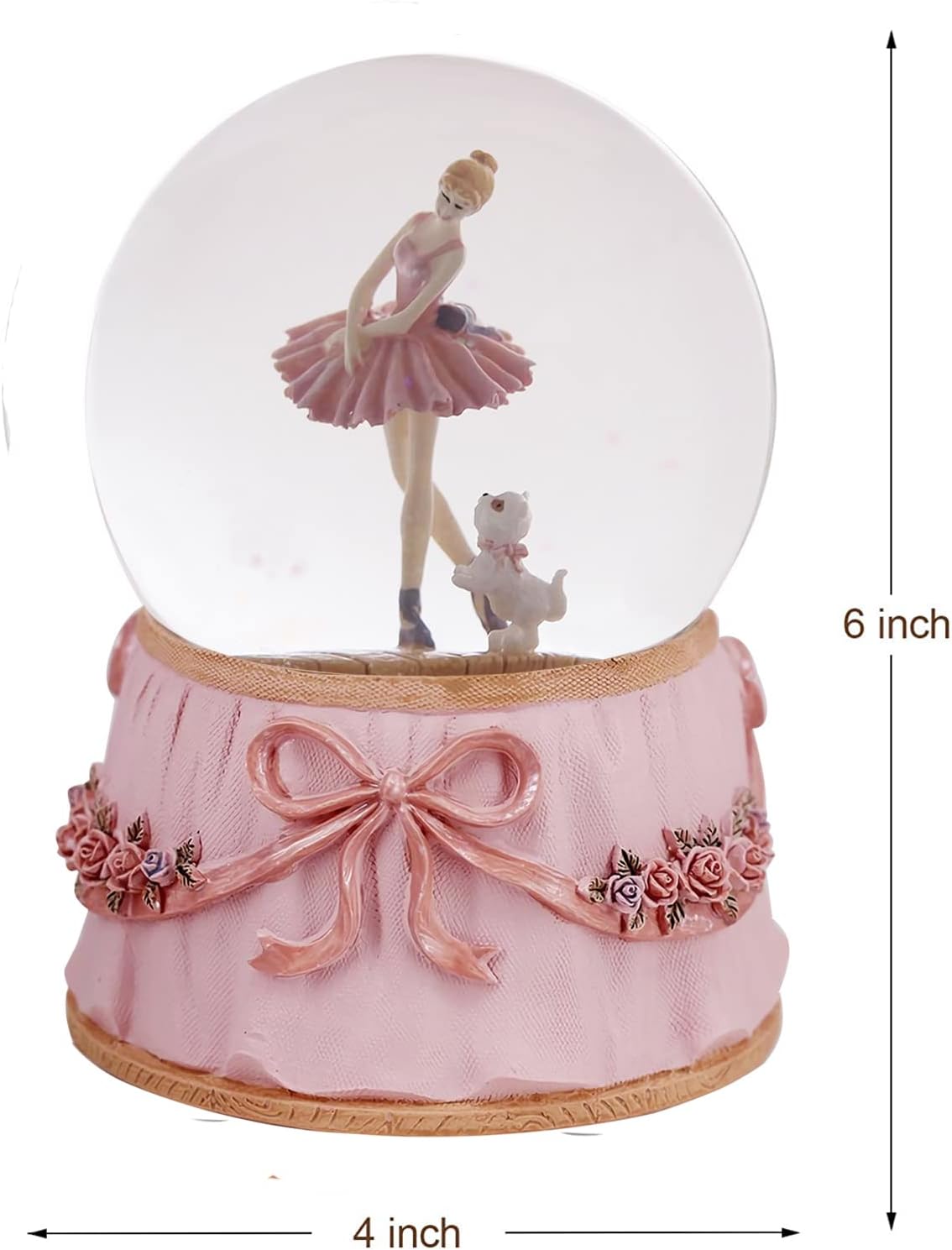 Snow Globe - Ballerina & Dog