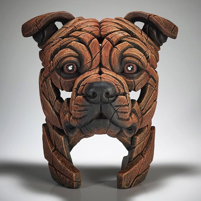 Staffordshire Bull Terrier - Sculpture (marble/stone)