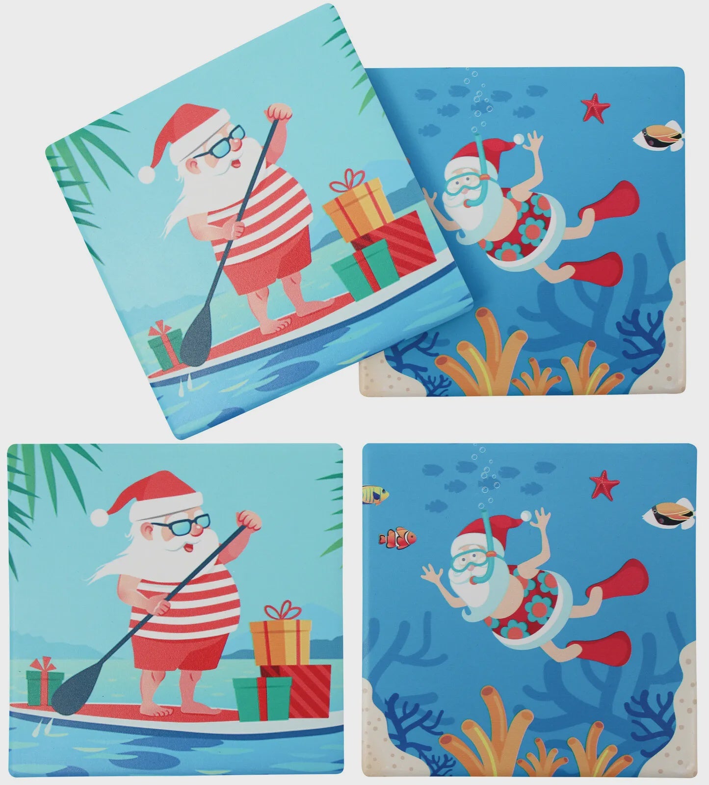 Coaster - Summertime Santa