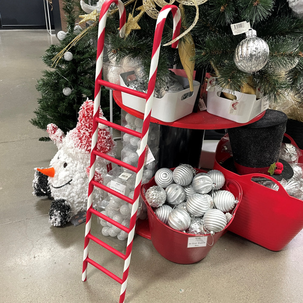 91cm Candy Stripe Christmas Ladder - Mark Roberts