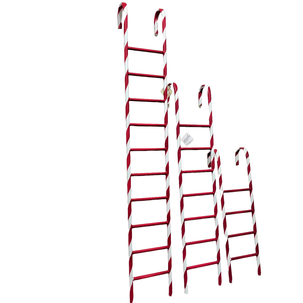 91cm Candy Stripe Christmas Ladder - Mark Roberts
