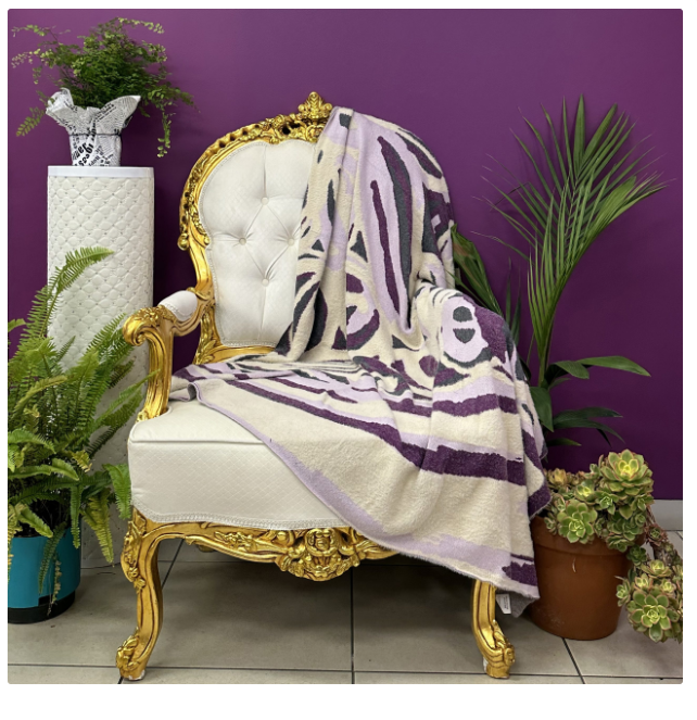 Throw - Feather Yarn - 125 x 150cm - ABR836