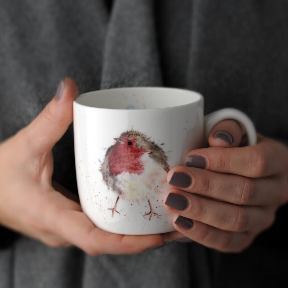 Royal Worcester Wrendale Designs - Robin Mug