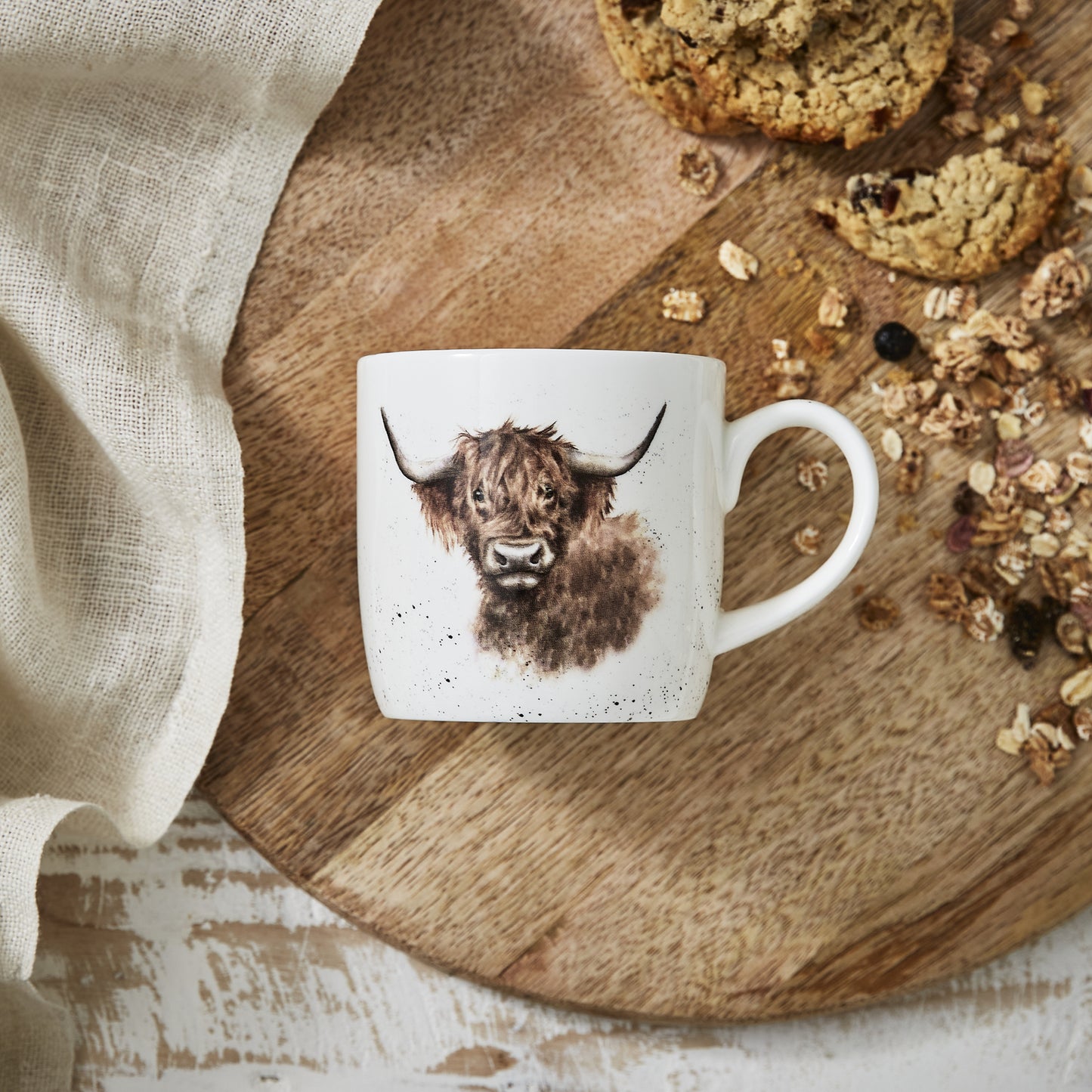 Royal Worcester Wrendale Designs - Highland Cow Mug