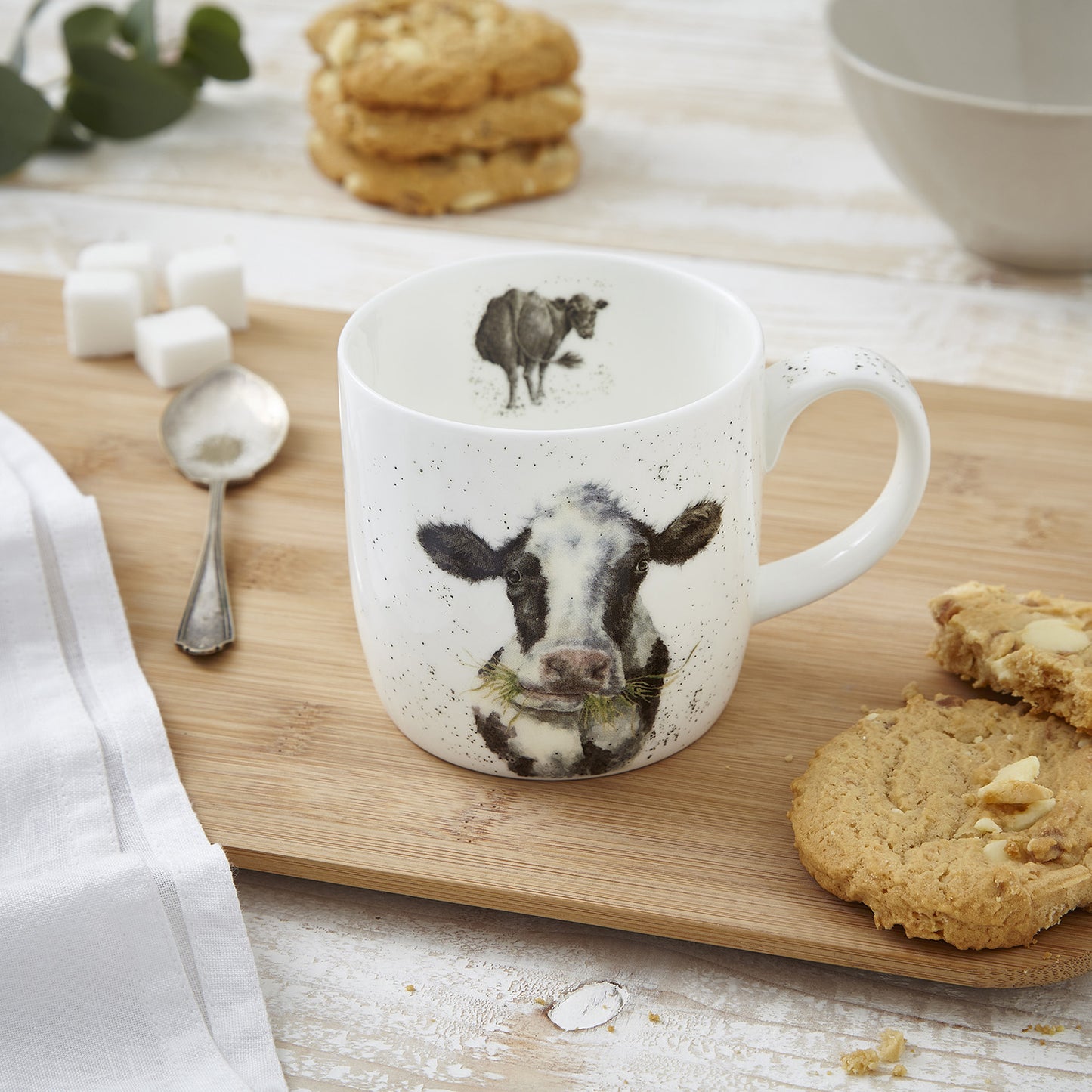 Royal Worcester Wrendale Designs - Cow Mug
