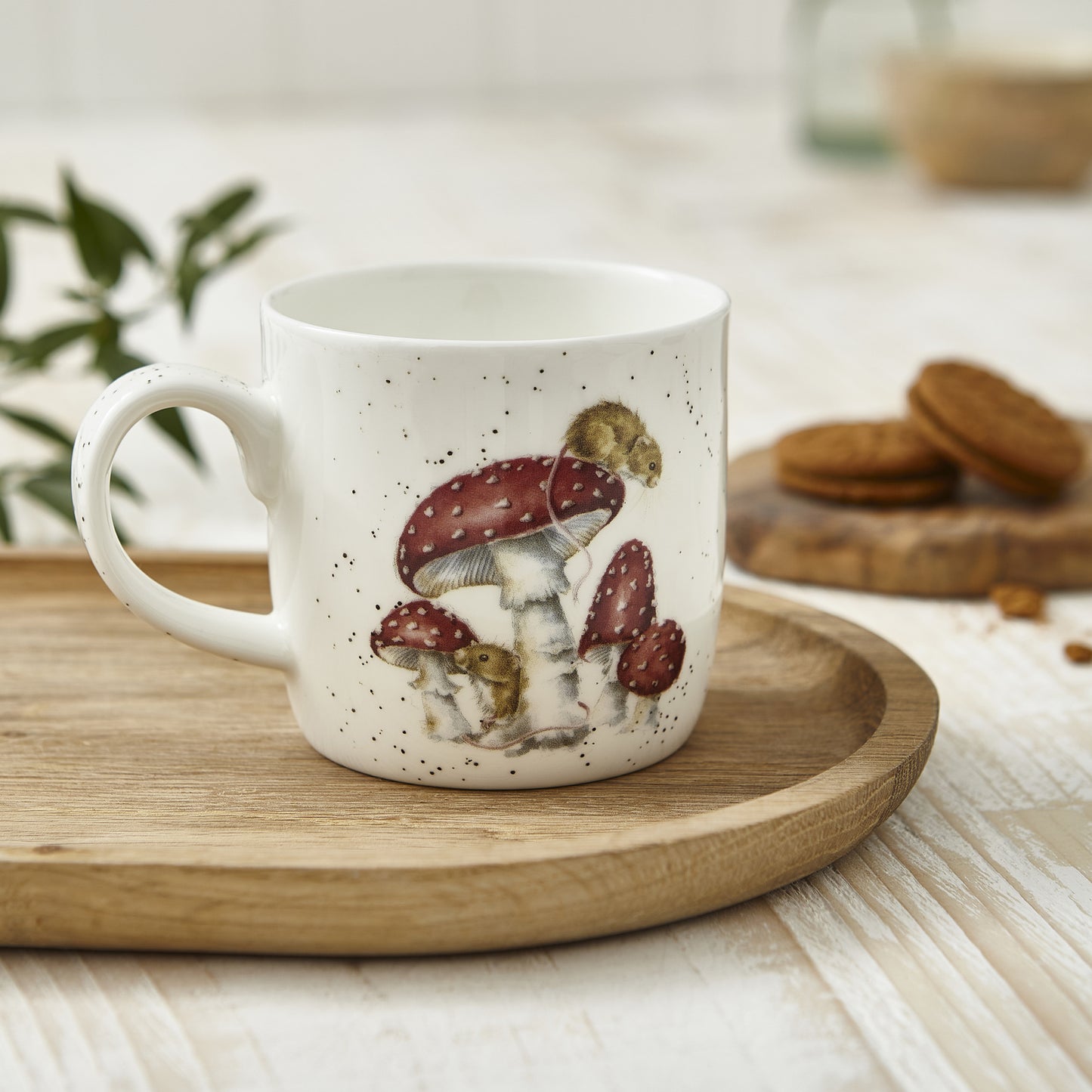 Royal Worcester Wrendale Designs - Mouse & Mushroom Mug