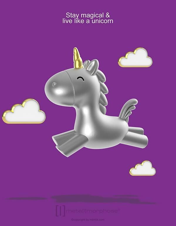 Keychain Flying Unicorn