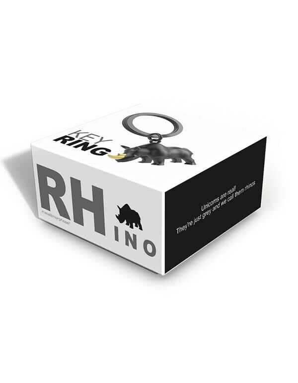 Metalmorphose - Keychain White Rhino