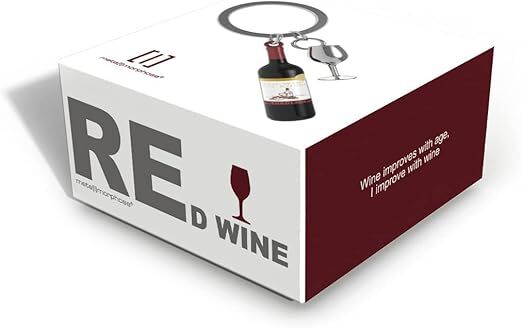 Keychain Red Wine & Glass