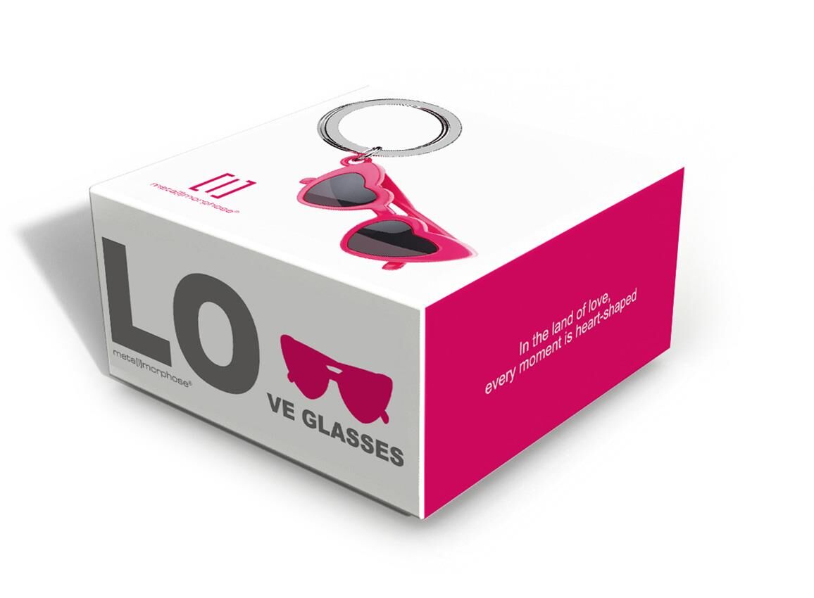 Keychain Heart Sunglasses