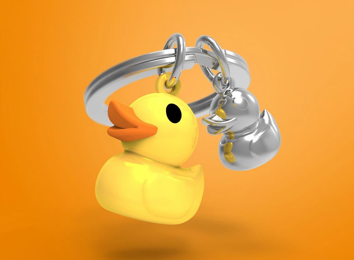 Keychain Duck Family