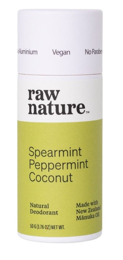 Raw Nature Deodorant Spearmint/Peppermint/Coconut 50g