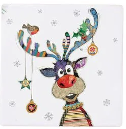 Christmas Coaster Rudolph - Bug Art