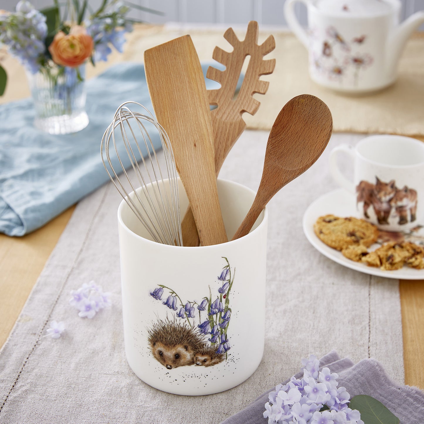 Hedgehog Utensil Jar - Royal Worcester
