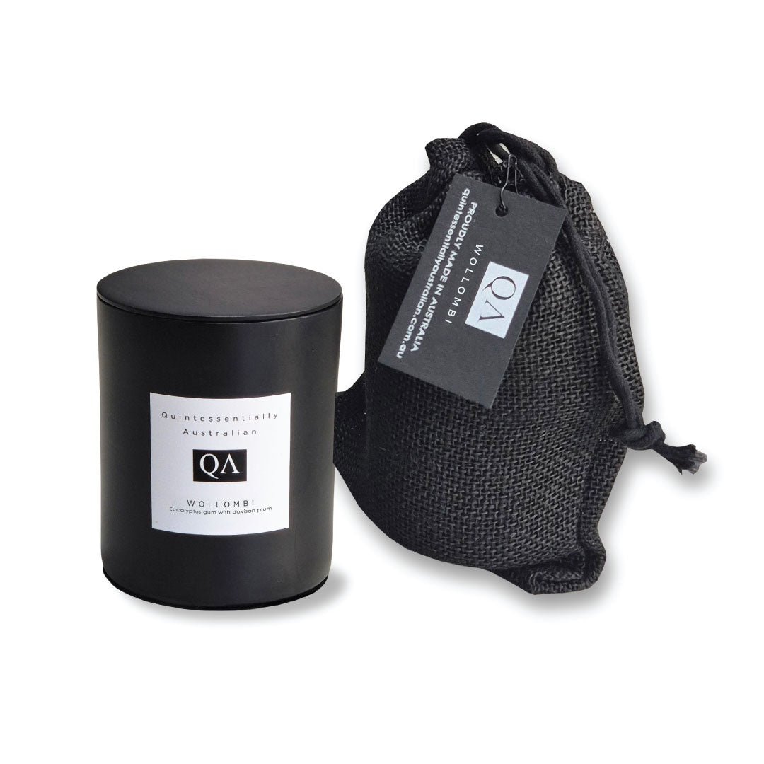 WOLLOMBI tin candle smooth 400ML 45 hours