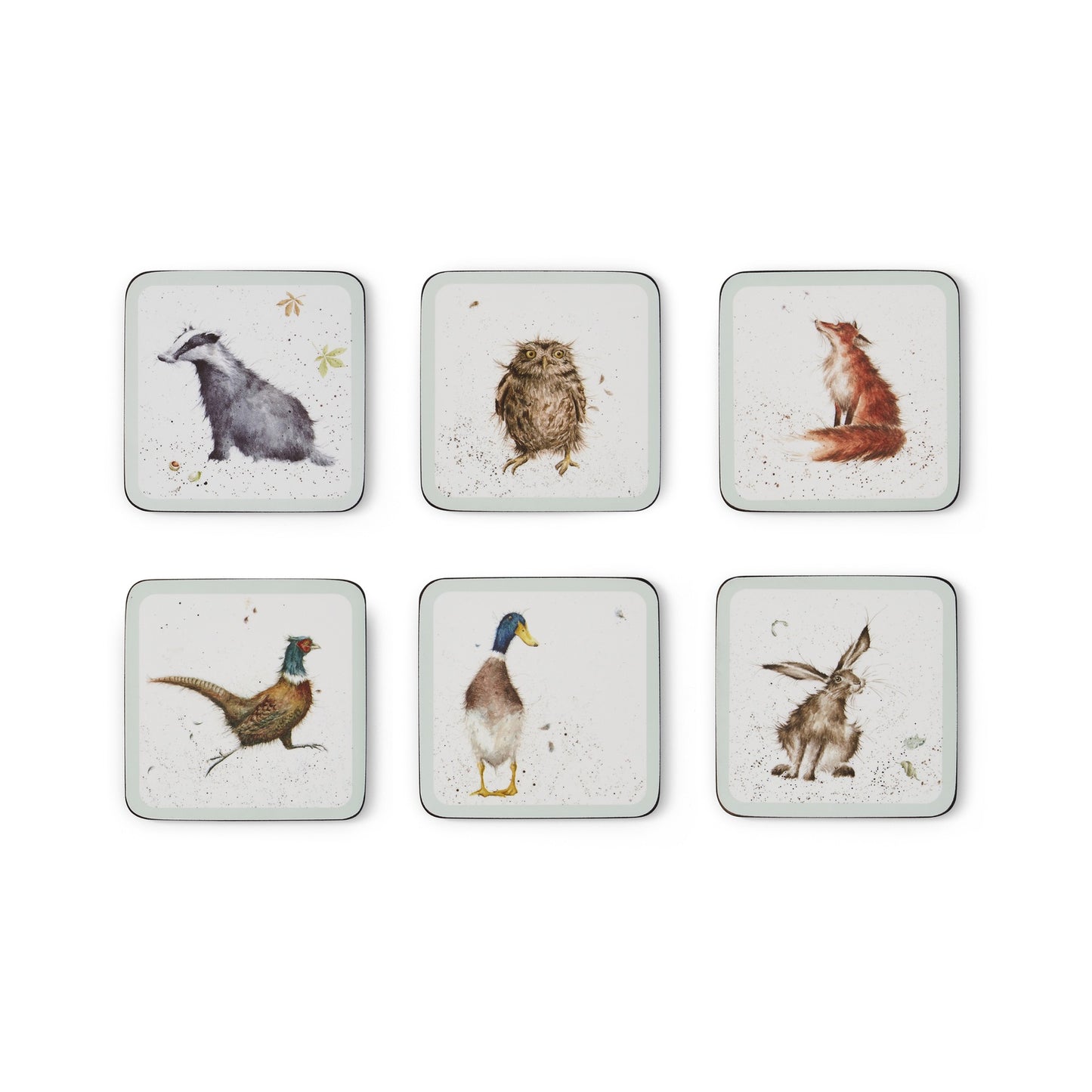 Pimpernel Wrendale Designs - 10.5cm/4" Coasters (S/6)