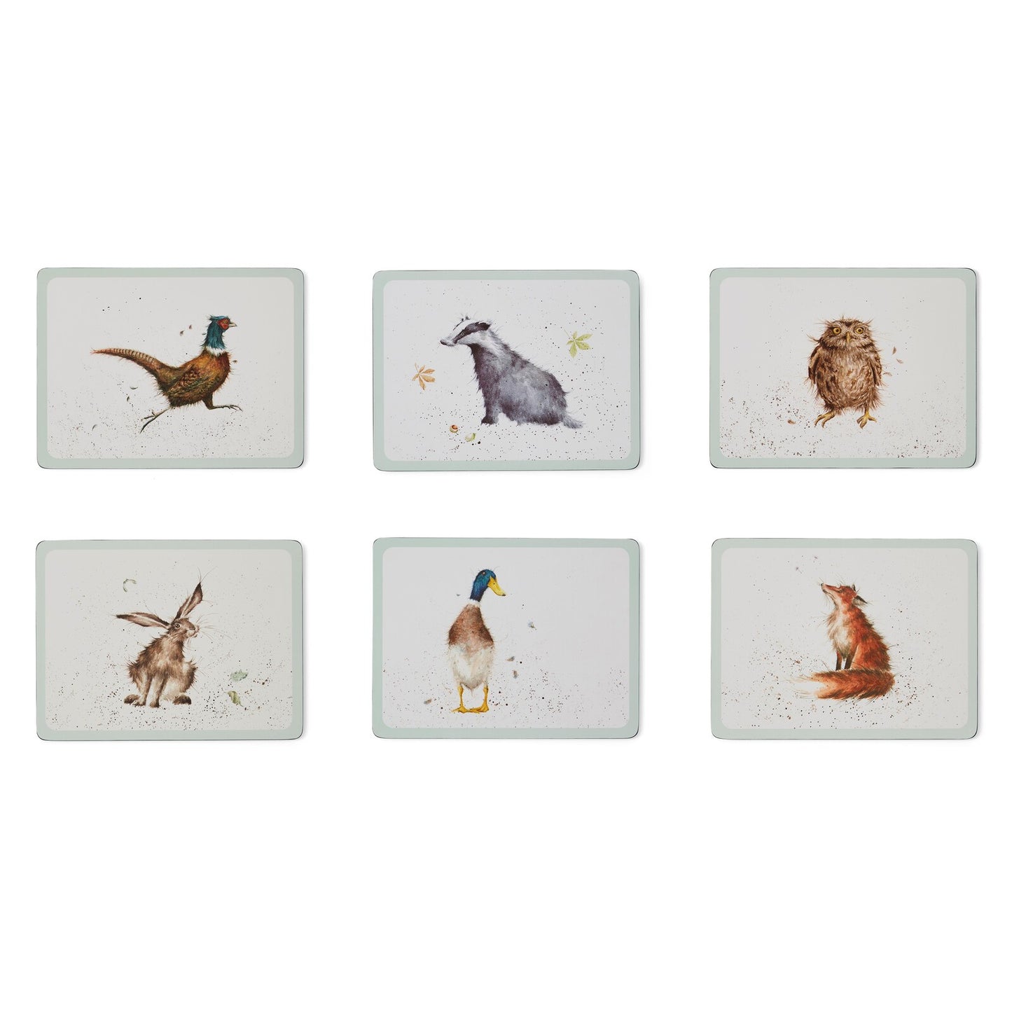 Placemats (S/6) Woodland Animals