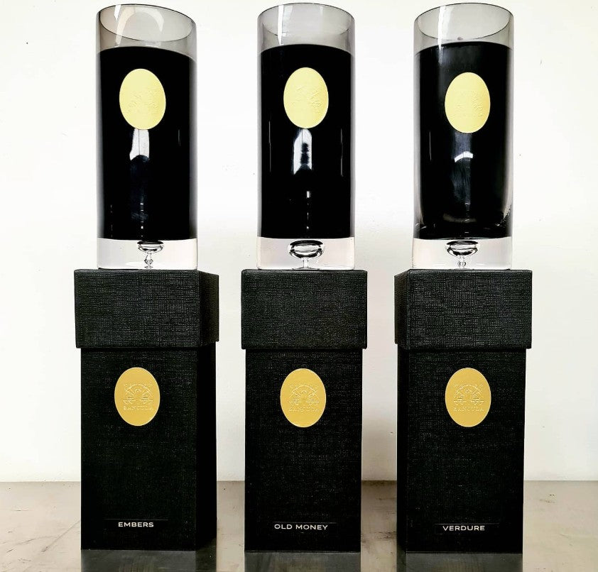 Luxury Cylinder Candle 70 Hours - Verdure - Black Wax