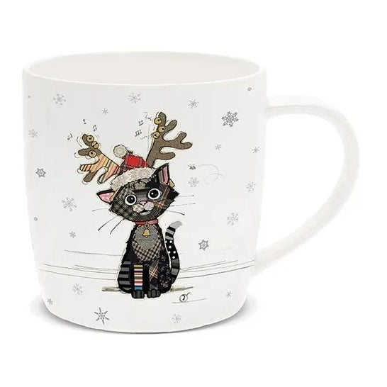 Christmas Kitty Mug - Bug Art
