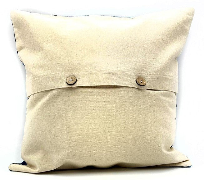 Cushion (40cm) - Chain-Stitched Hand-Dyed Wool- Purple (Artist: Cedric Varcoe)