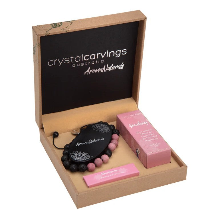 AROMA SET Healing/Rhodonite - Lavender, Vetiver & Patchouli