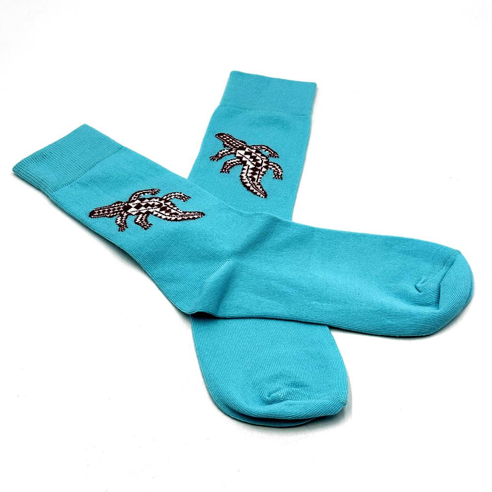 First Nations Cotton Socks (one size fits most) Crocodile