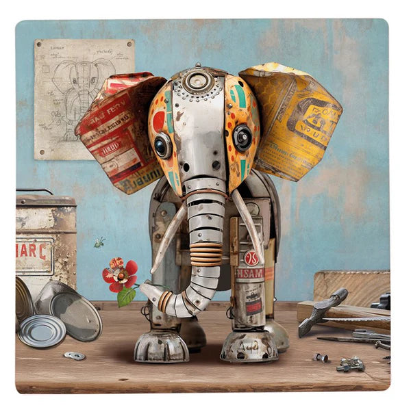 Bug Art Scraps Design – Set of 6 Coasters