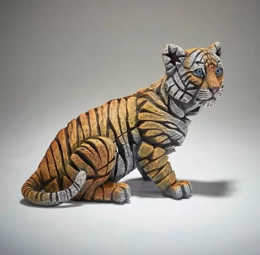 Tiger Cub - Sculpture (marble/stone)