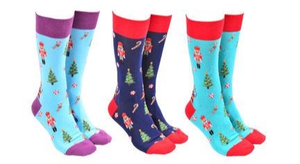 Nutcracker Aqua Green - KK Socks Cotton Rich