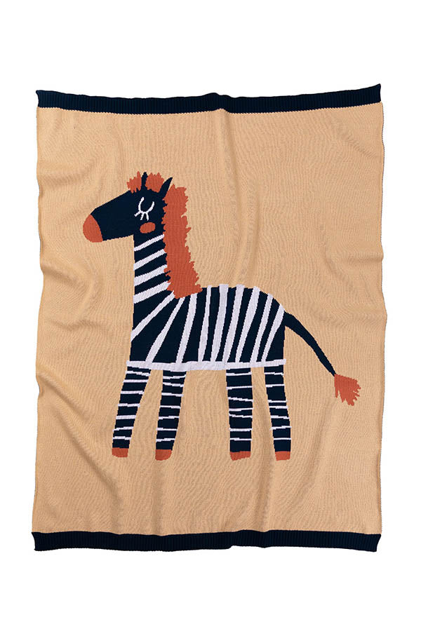 Baby Blanket - Zebra -100% Cotton