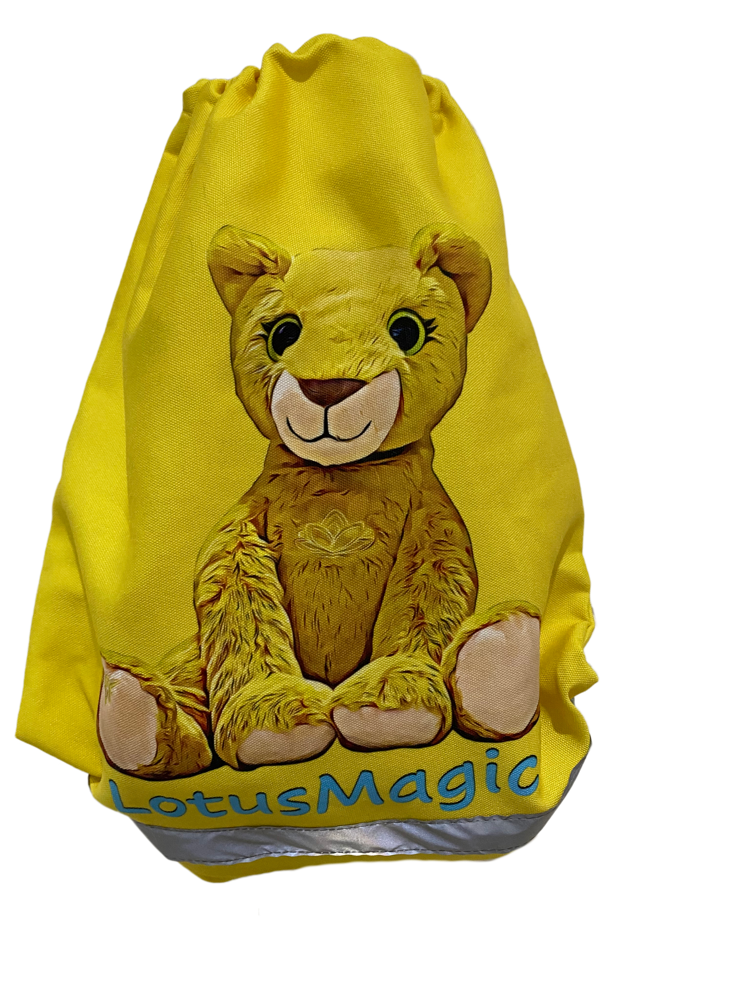 Backpack (Drawstring)- Yellow - 100% Cotton - Sudhira (lioness)